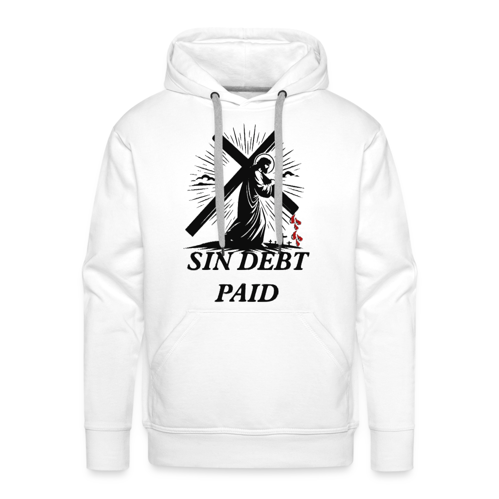 "SIN DEBT PAID" Hoodie - white