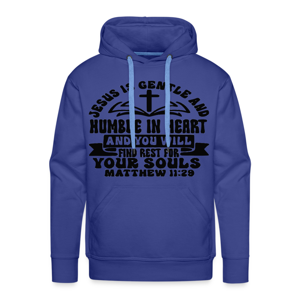 "Jesus Is Gentle" Hoodie - royal blue