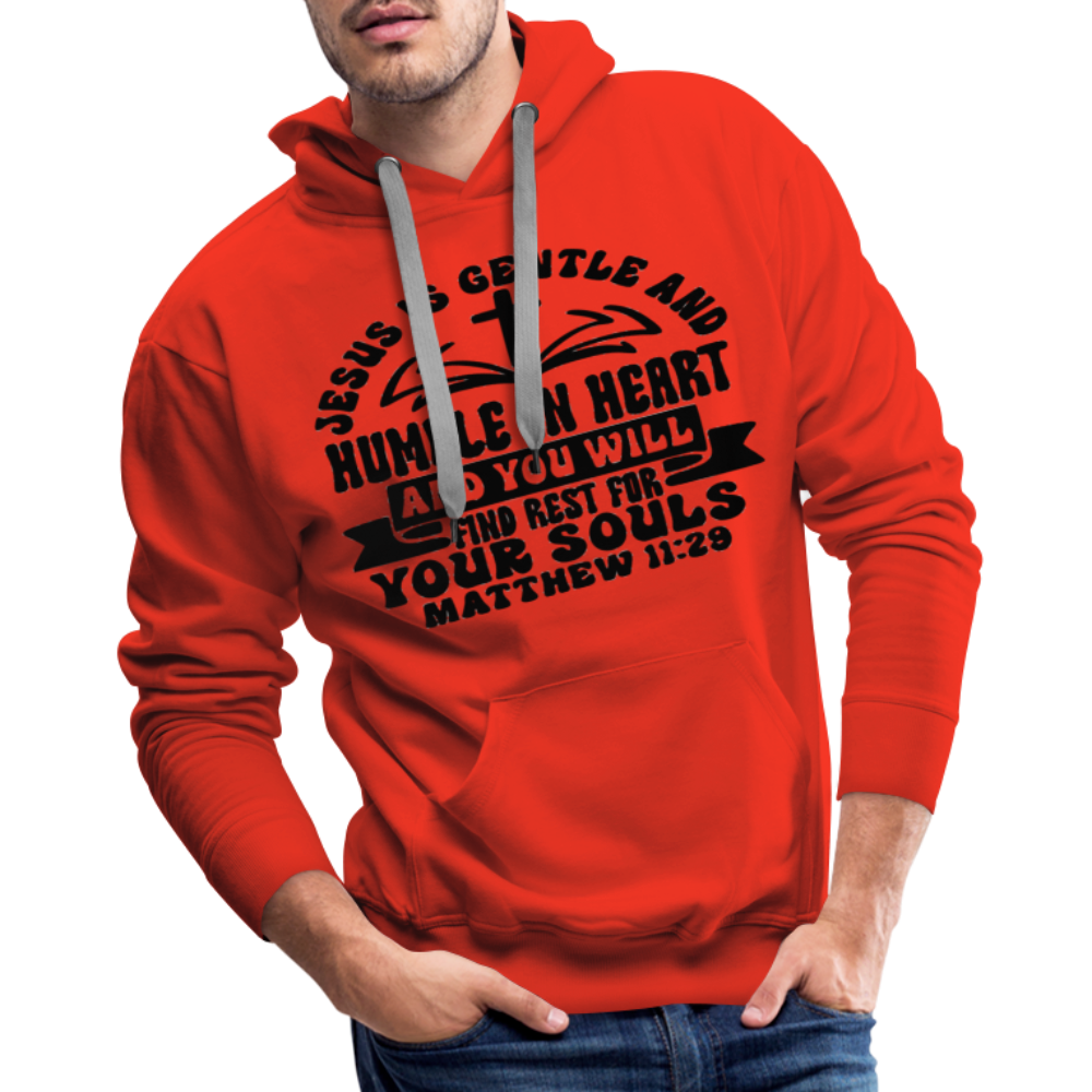 "Jesus Is Gentle" Hoodie - red