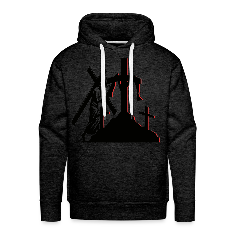 "THE CROSS" Hoodie - charcoal grey