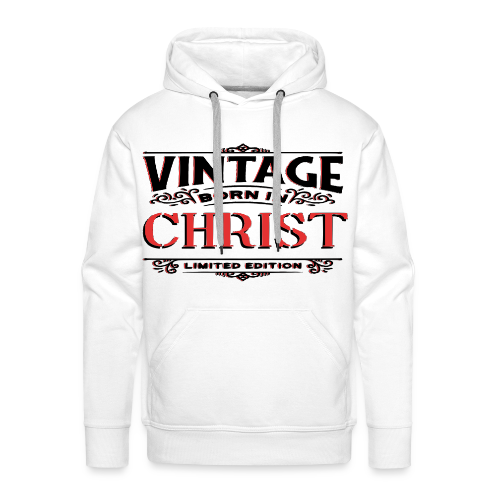 "BORN IN CHRIST" Hoodie - white