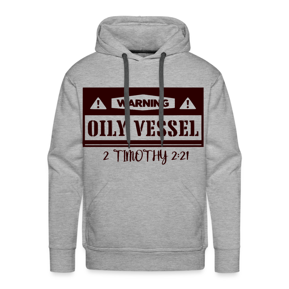 "OILY VESSEL" Hoodie - heather grey