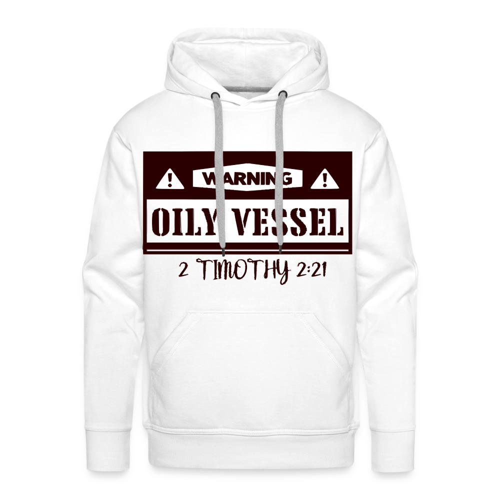 "OILY VESSEL" Hoodie - white