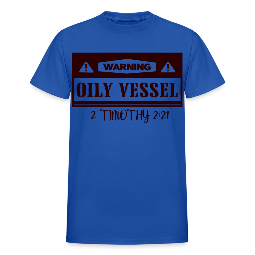 "OILY VESSEL" T-Shirt - royal blue