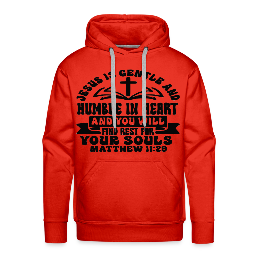 "Jesus Is Gentle" Hoodie - red