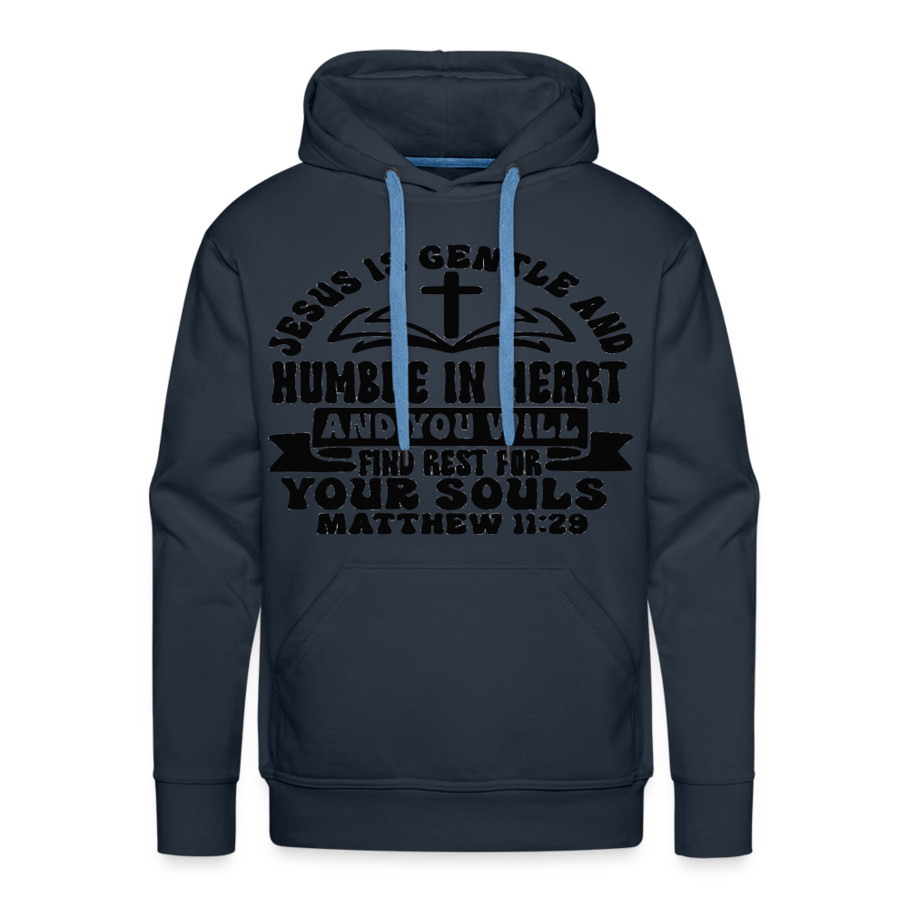 "Jesus Is Gentle" Hoodie - navy