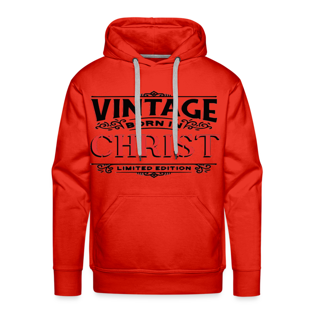 "BORN IN CHRIST" Hoodie - red