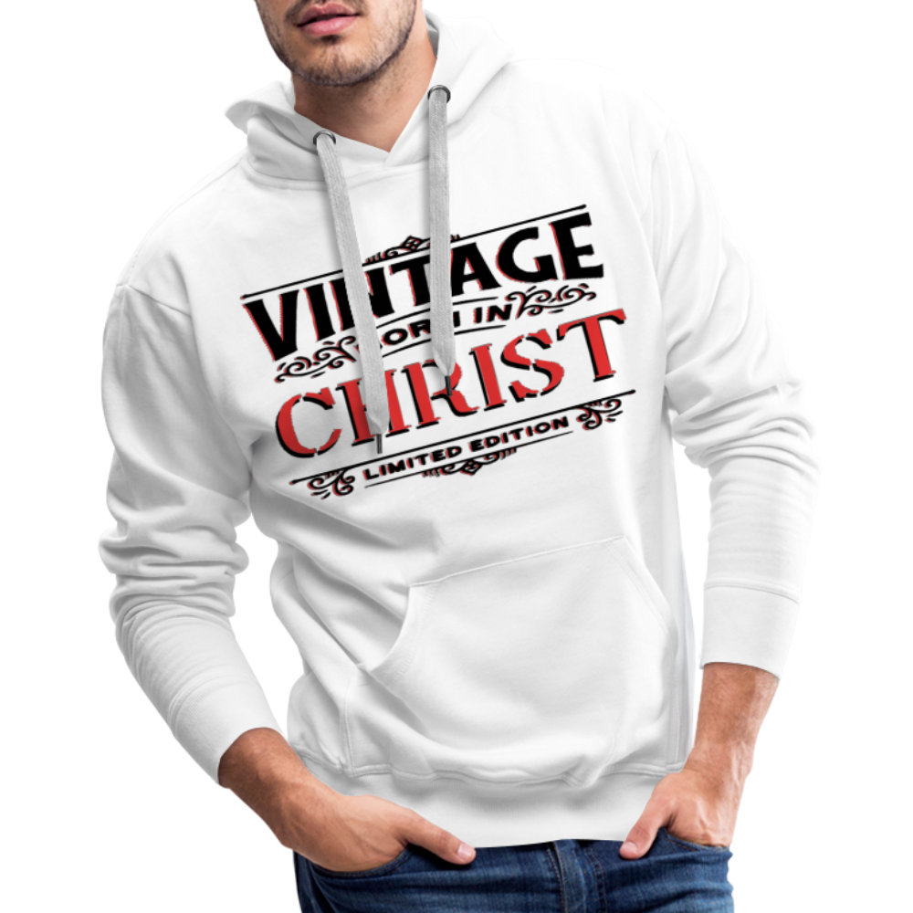 "BORN IN CHRIST" Hoodie - white