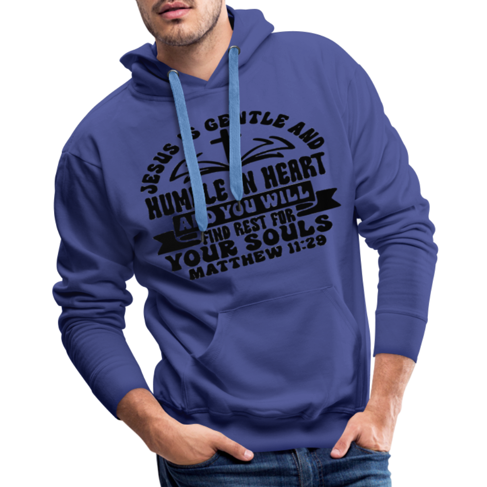 "Jesus Is Gentle" Hoodie - royal blue