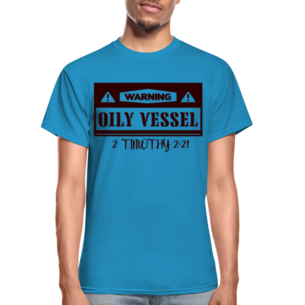 "OILY VESSEL" T-Shirt - turquoise