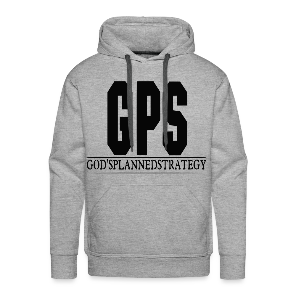 "GPS" Hoodie - heather grey