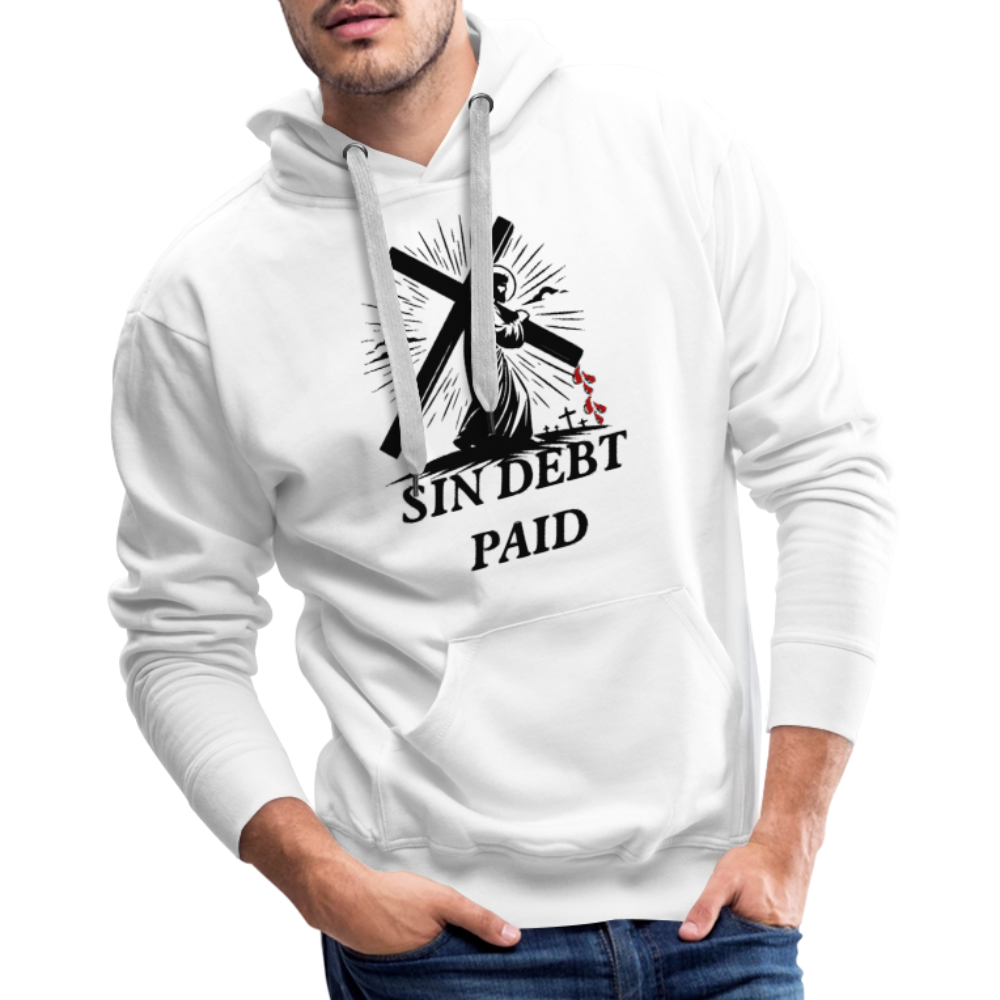 "SIN DEBT PAID" Hoodie - white