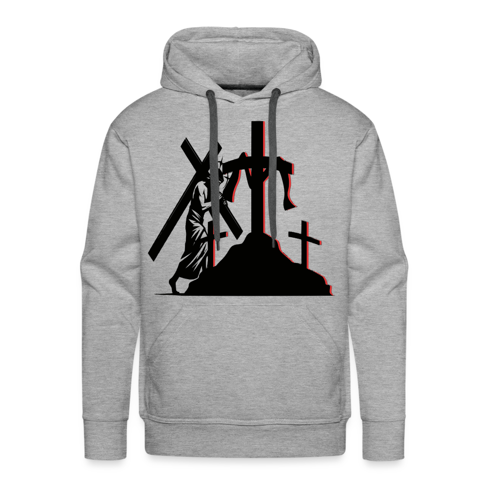 "THE CROSS" Hoodie - heather grey