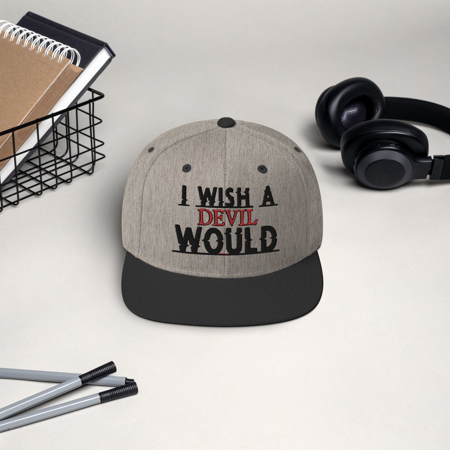 "I Wish A Devil Would" Snapback Hat