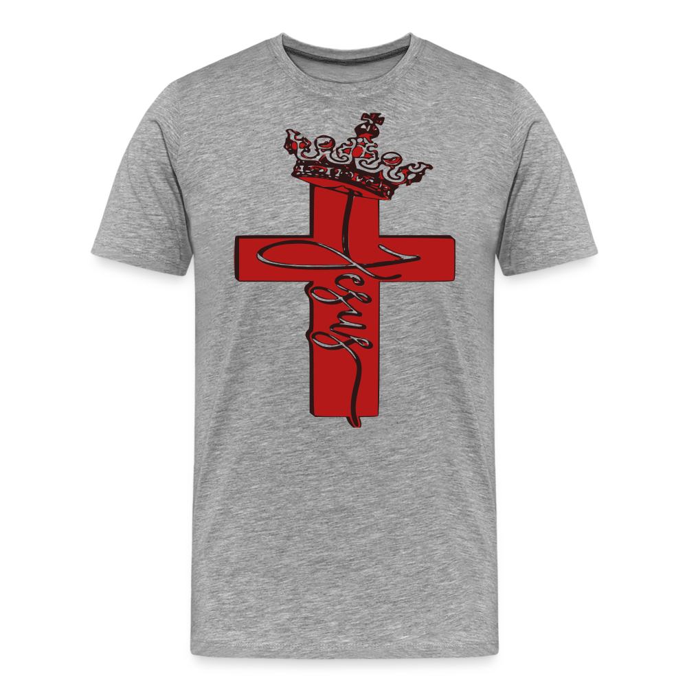 "The King" T-Shirt - heather gray