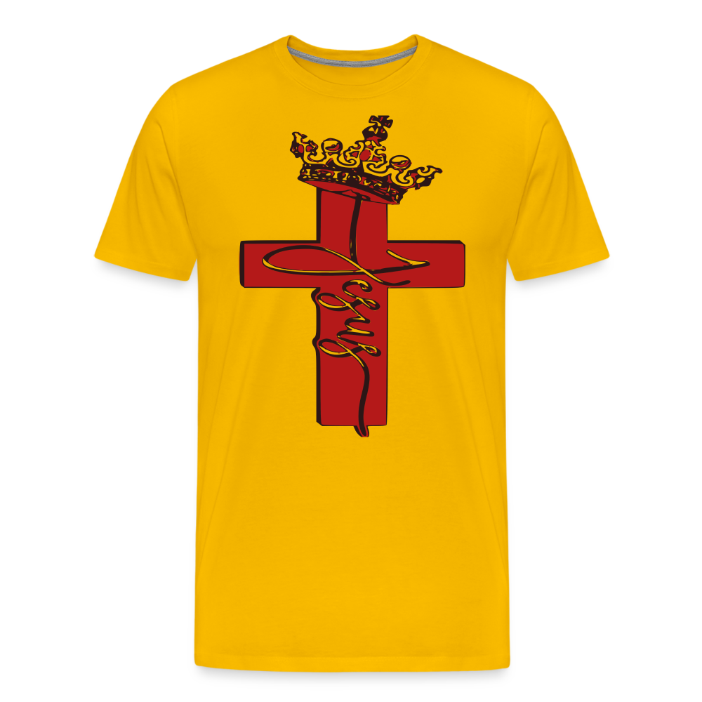 "The King" T-Shirt - sun yellow