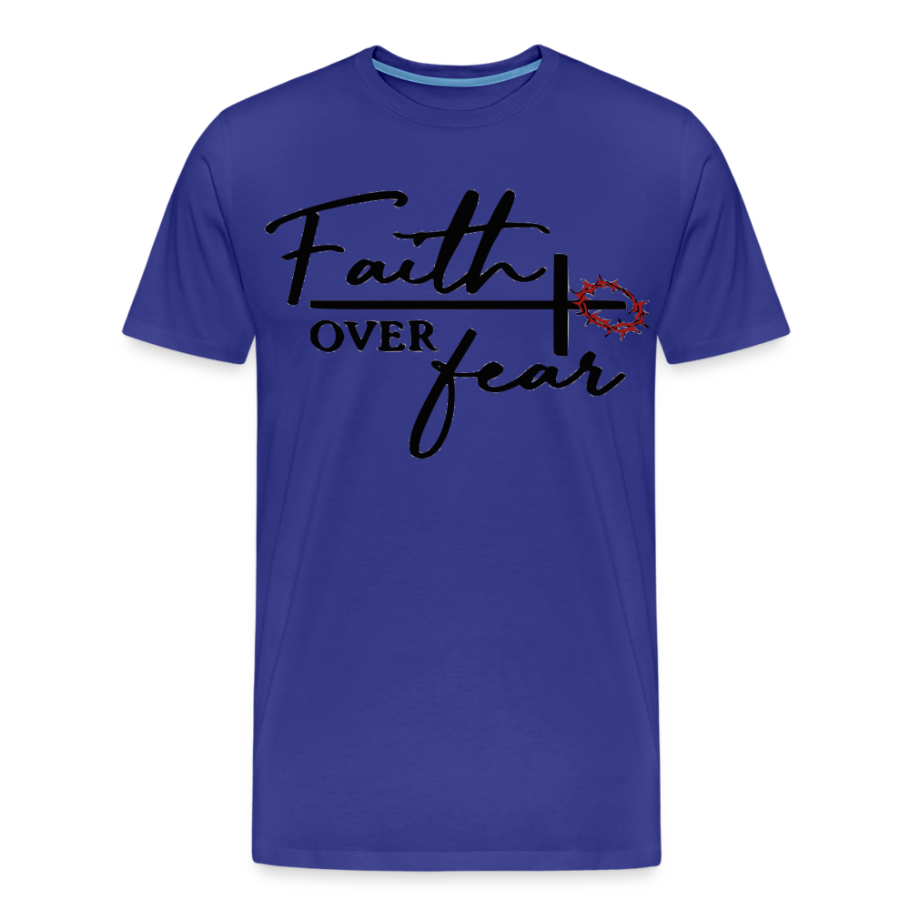 "Faith Over Fear" T-Shirt - royal blue
