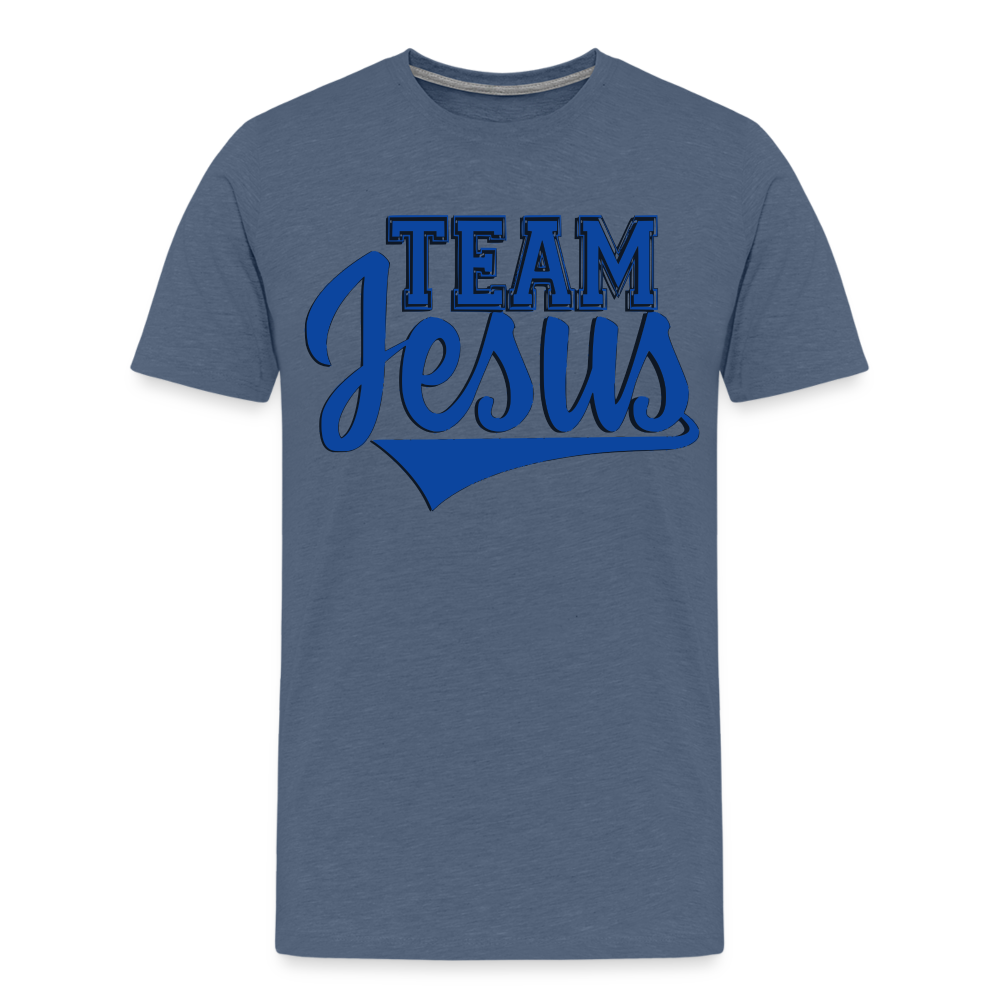 "Team Jesus" T-Shirt - heather blue