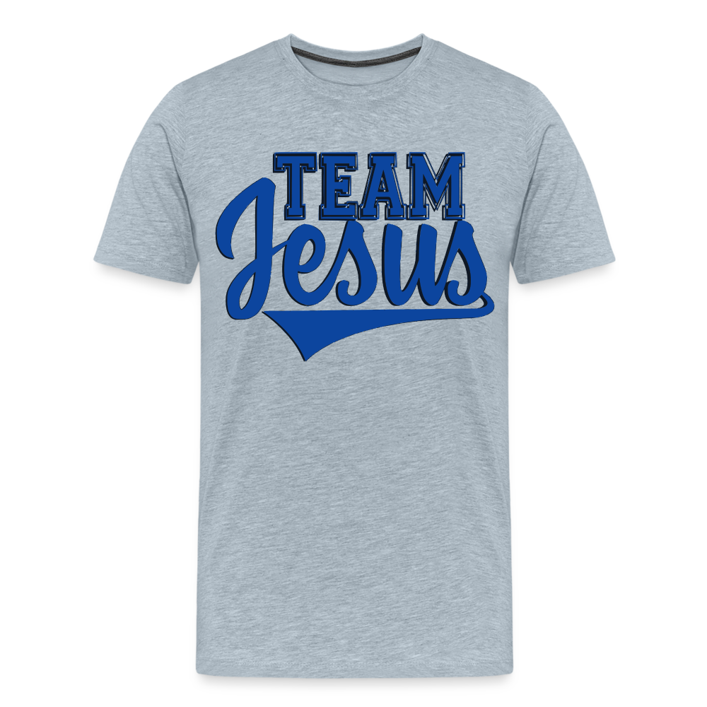 "Team Jesus" T-Shirt - heather ice blue