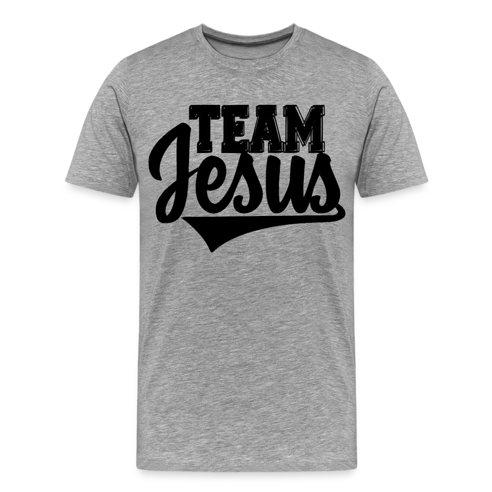 "Team Jesus" T-Shirt - heather gray