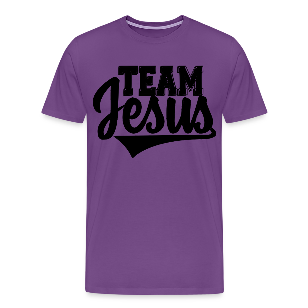 "Team Jesus" T-Shirt - purple