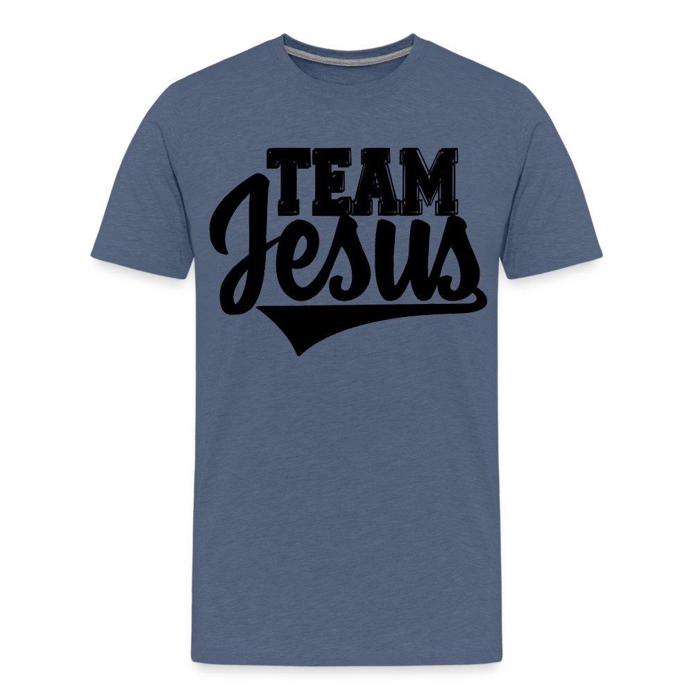 "Team Jesus" T-Shirt - heather blue