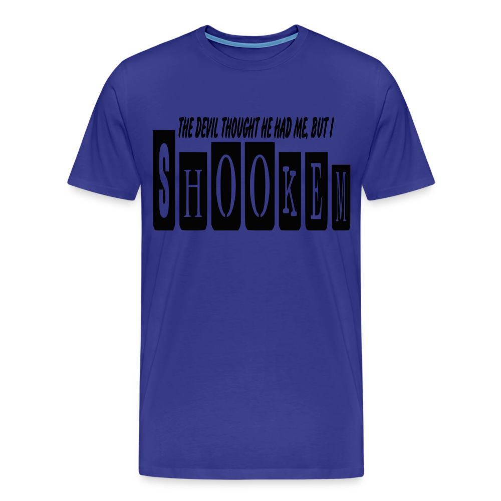 "Shookem" T-Shirt - royal blue