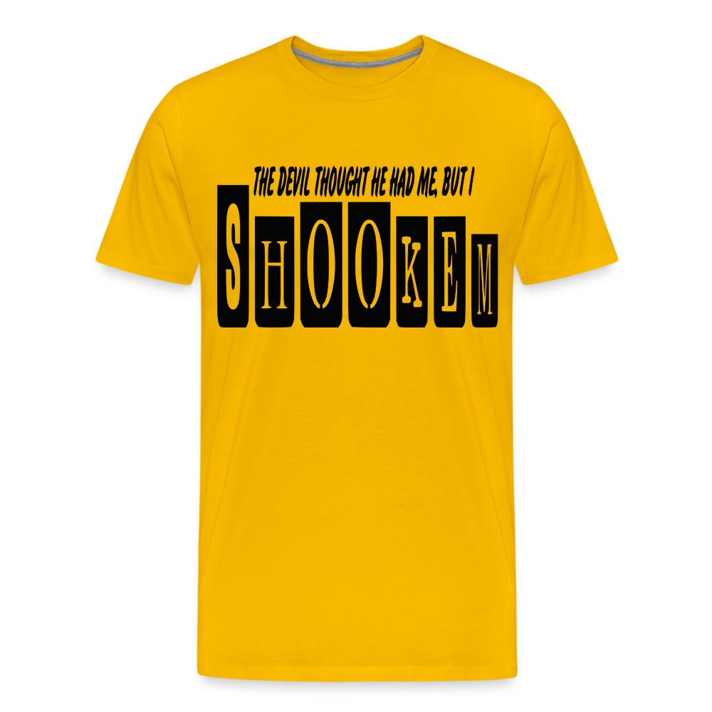"Shookem" T-Shirt - sun yellow