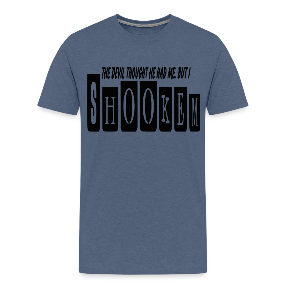 "Shookem" T-Shirt - heather blue
