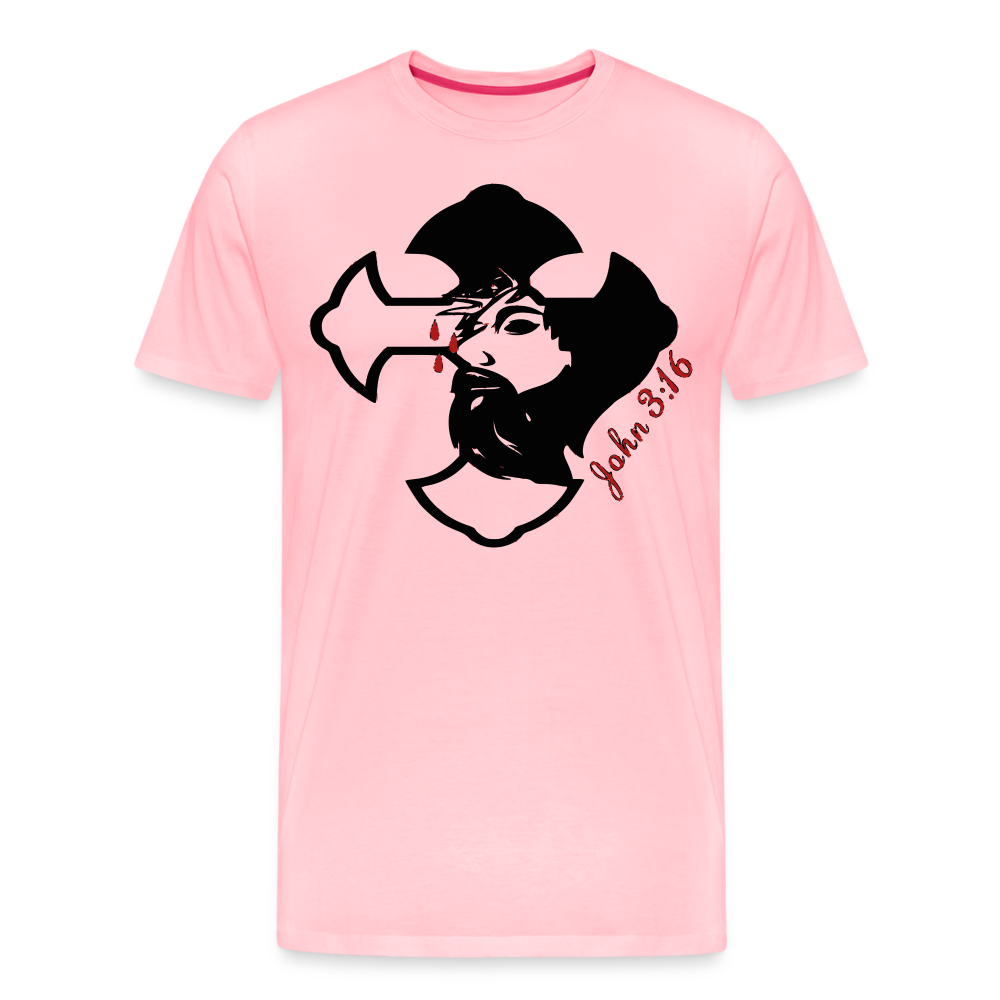 "John 3:16" T-Shirt - pink