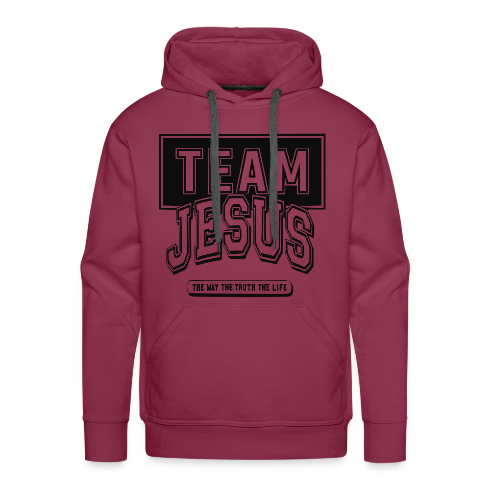 "Team Jesus" Hoodie - burgundy