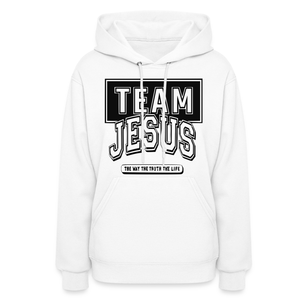 Women's "Team Jesus" Hoodie - white