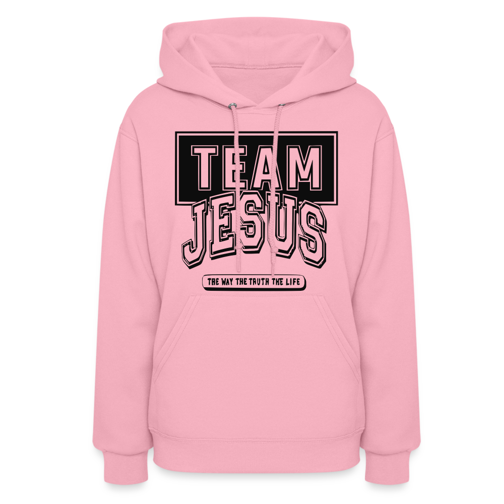 Women's "Team Jesus" Hoodie - classic pink