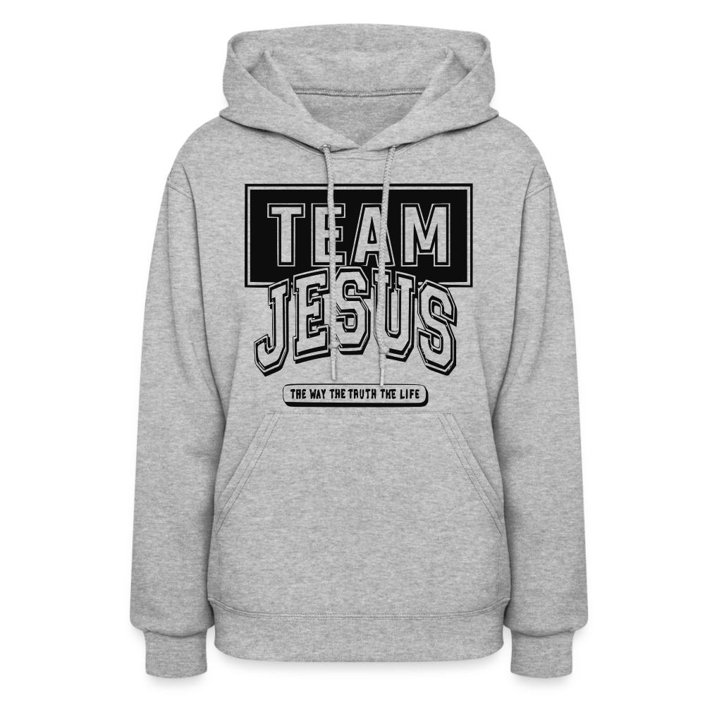 Women's "Team Jesus" Hoodie - heather gray