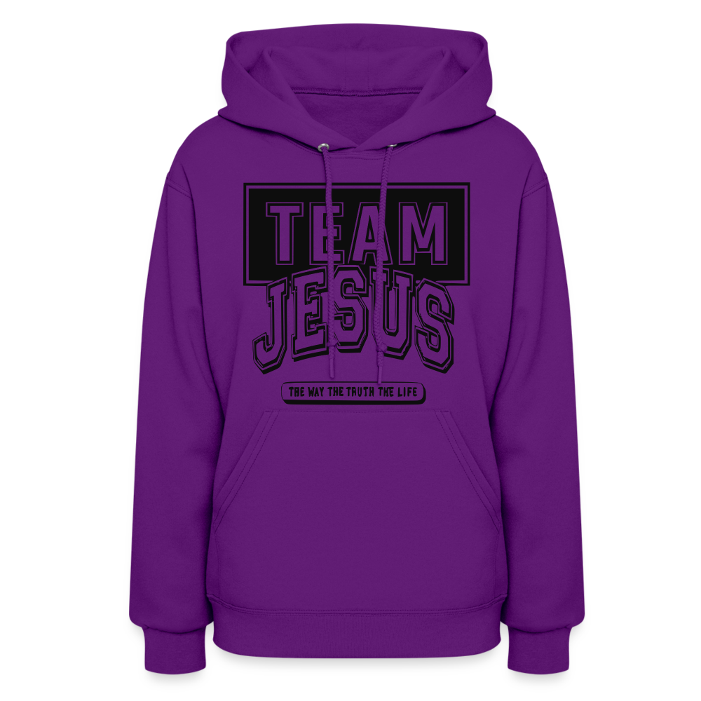 Women's "Team Jesus" Hoodie - purple