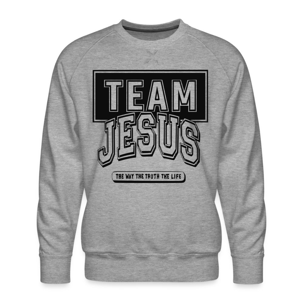 "Team Jesus" Sweatshirt - heather grey