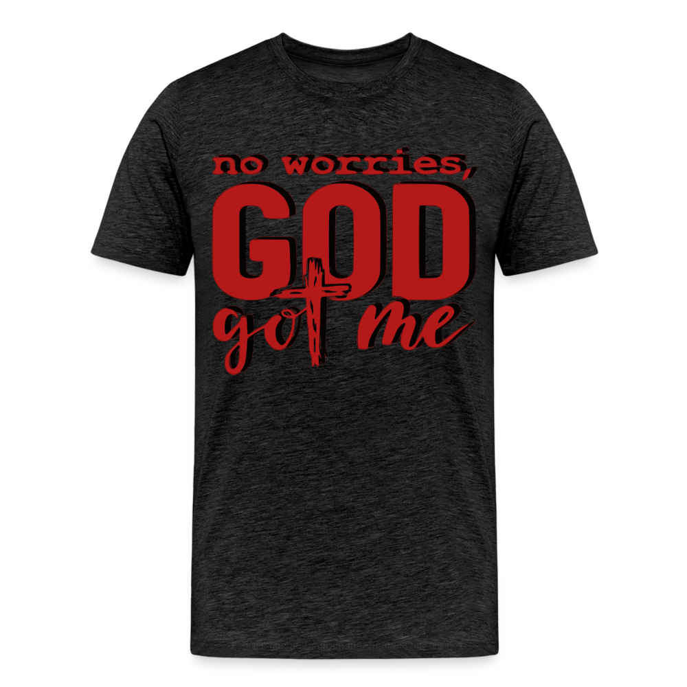 Men's "NO WORRIES" T-Shirt - charcoal grey