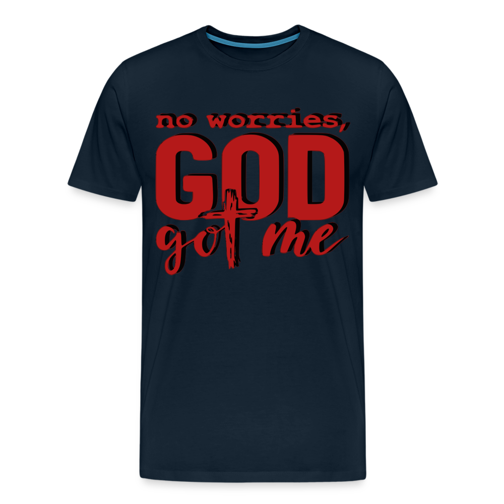 Men's "NO WORRIES" T-Shirt - deep navy