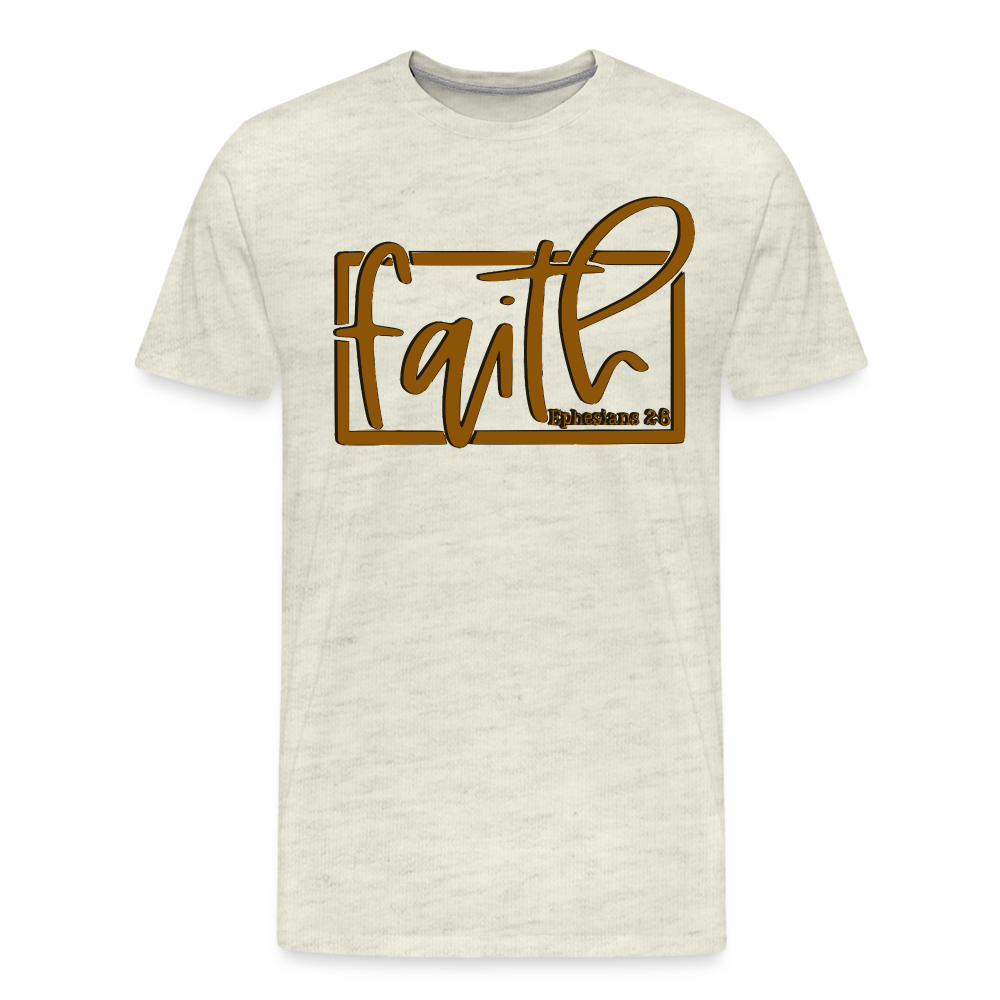 "FAITH" T-Shirt - heather oatmeal