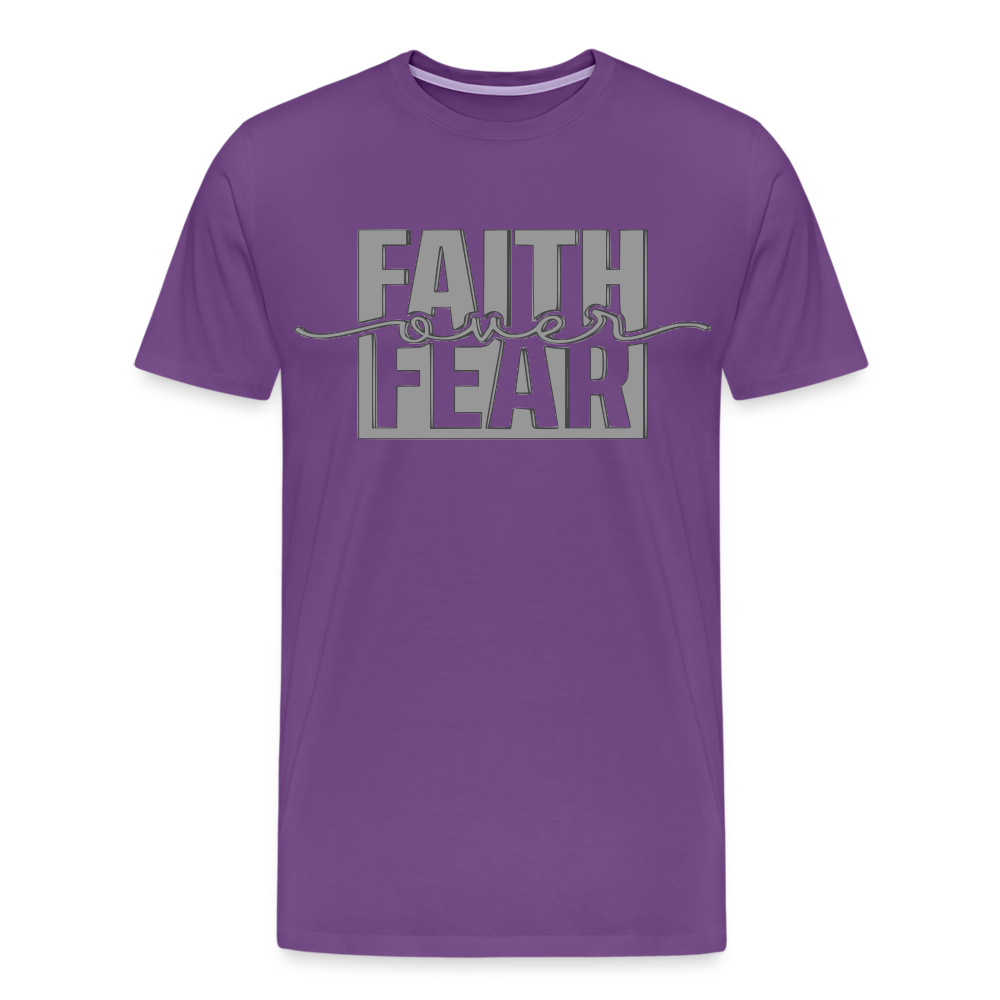 "FAITH OVER FEAR T-Shirt - purple