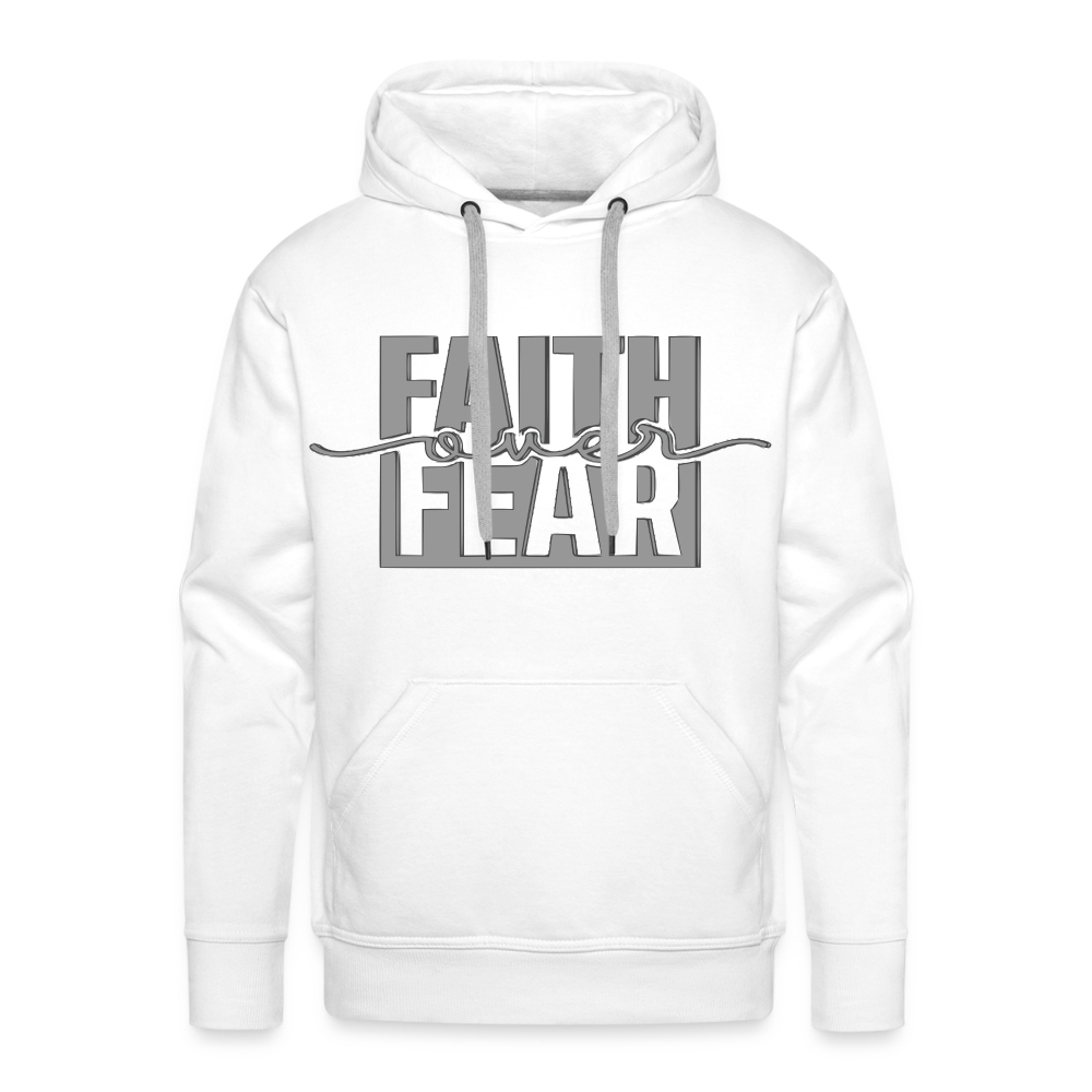 "FAITH OVER FEAR" Hoodie - white