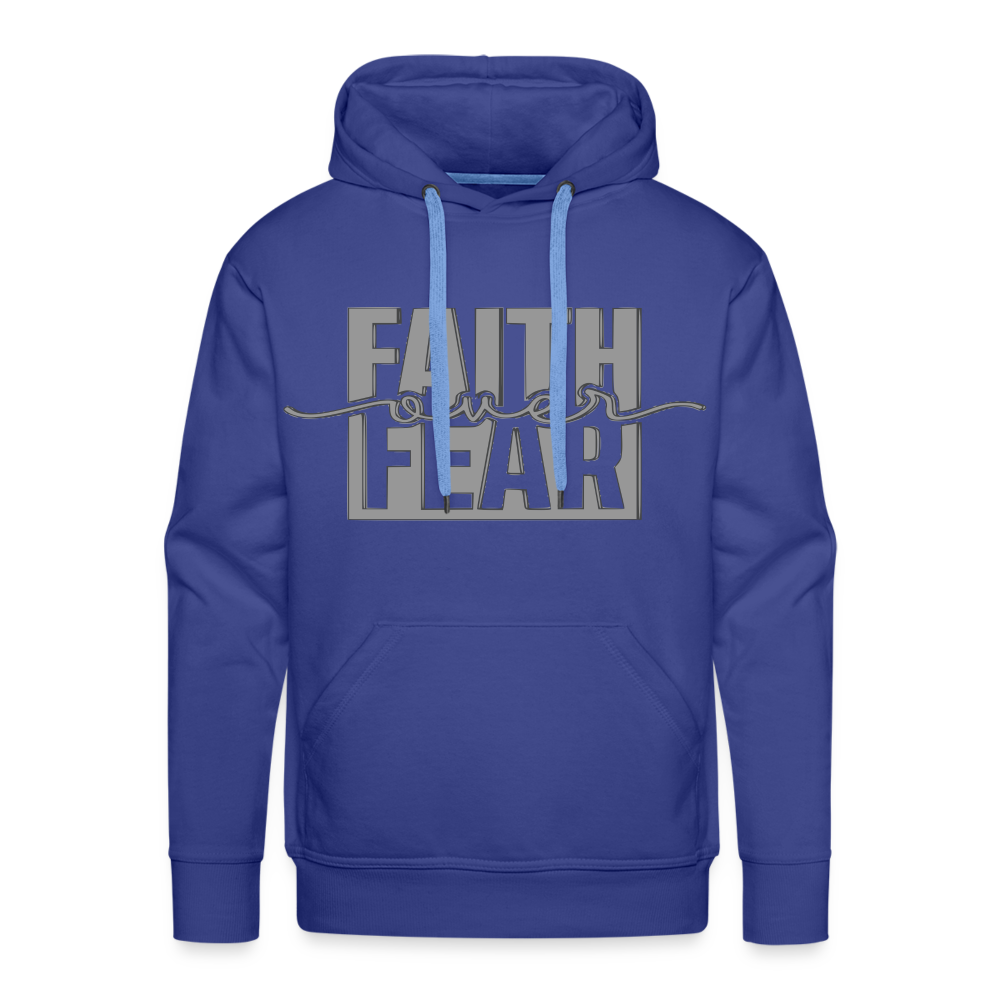 "FAITH OVER FEAR" Hoodie - royal blue