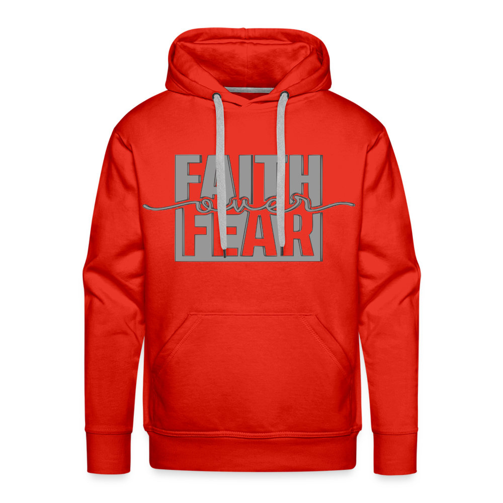 "FAITH OVER FEAR" Hoodie - red