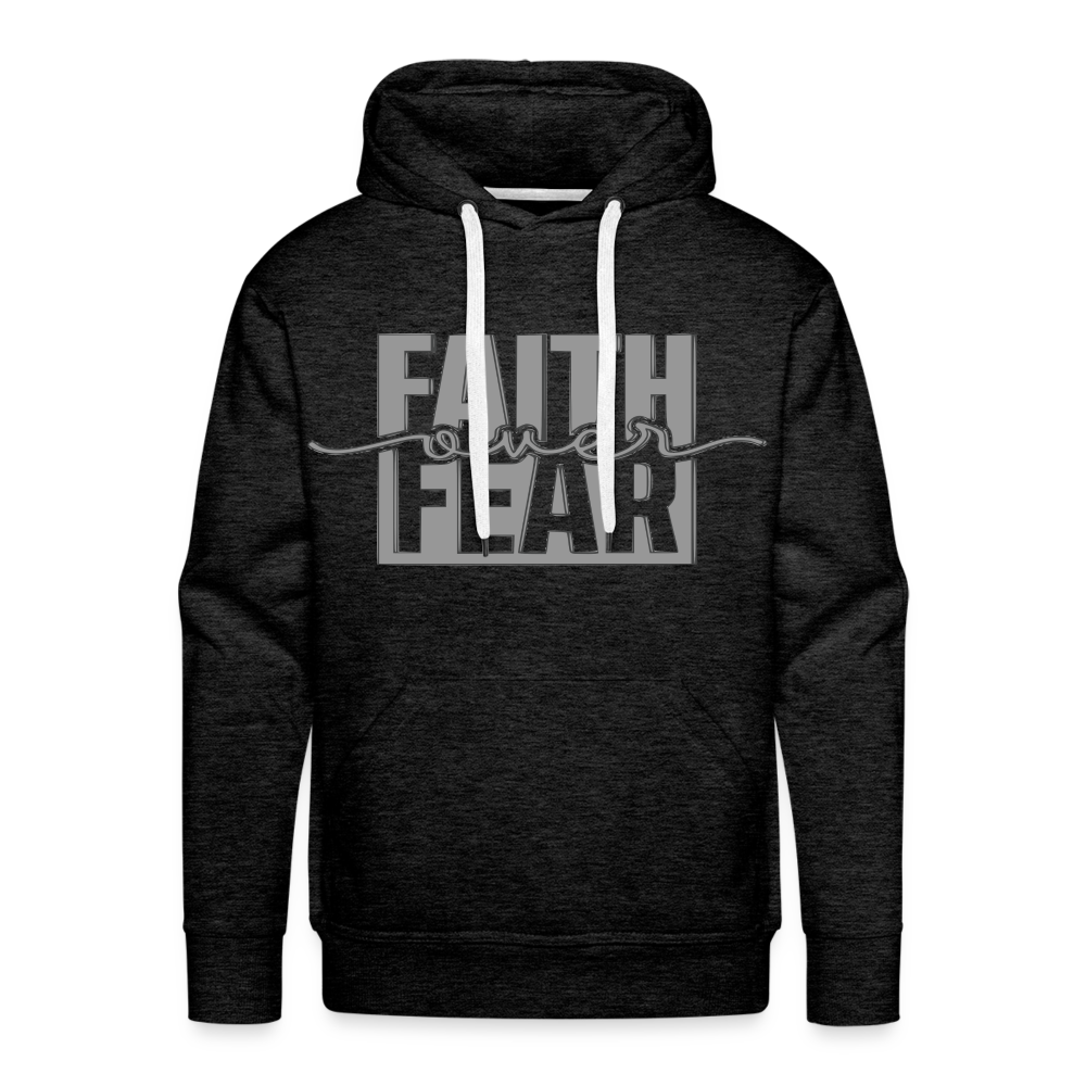 "FAITH OVER FEAR" Hoodie - charcoal grey