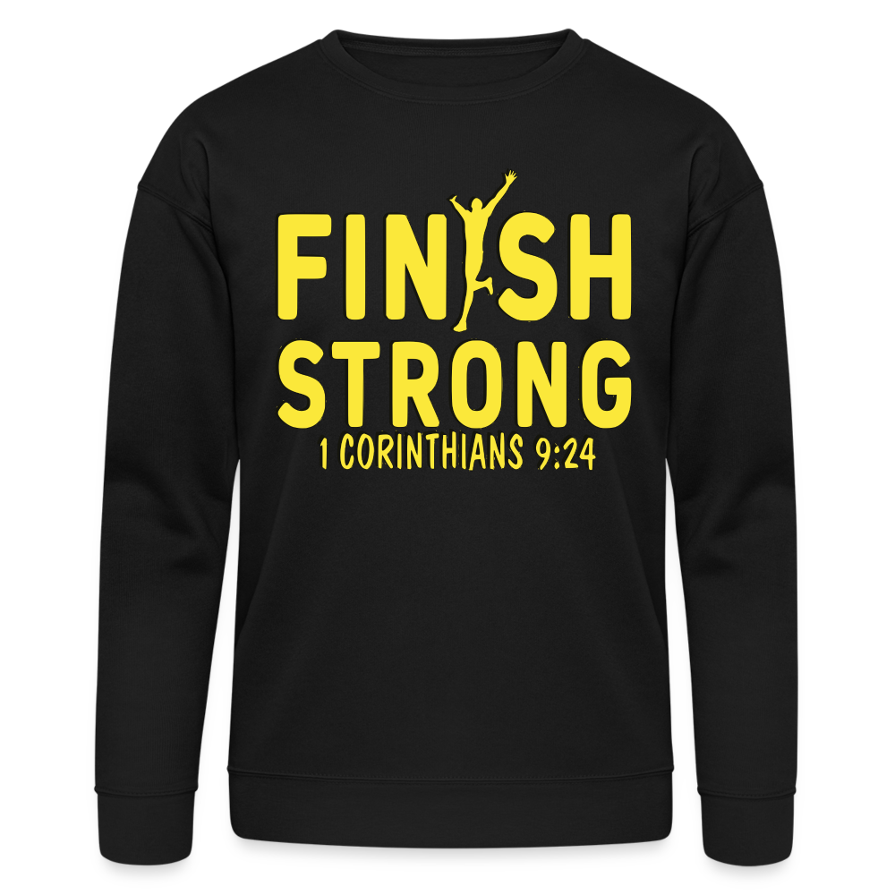 Unisex "FINISH STRONG" Sweatshirt - black