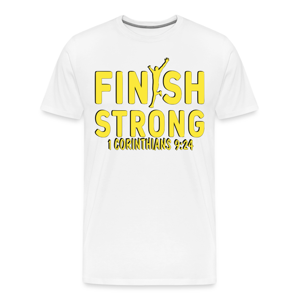 Men's "FINISH STRONG" T-Shirt - white