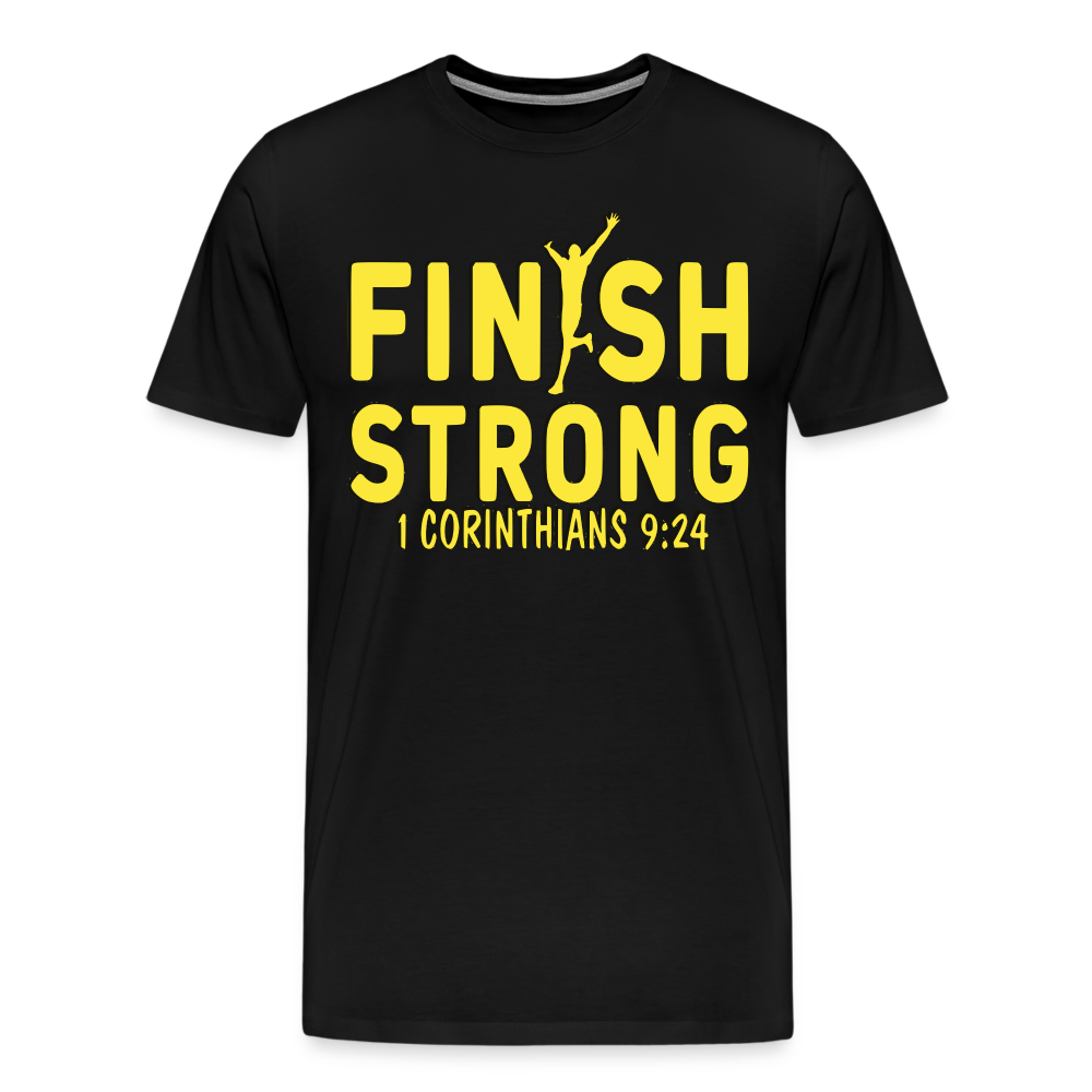 Men's "FINISH STRONG" T-Shirt - black
