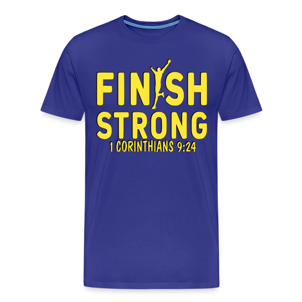 Men's "FINISH STRONG" T-Shirt - royal blue