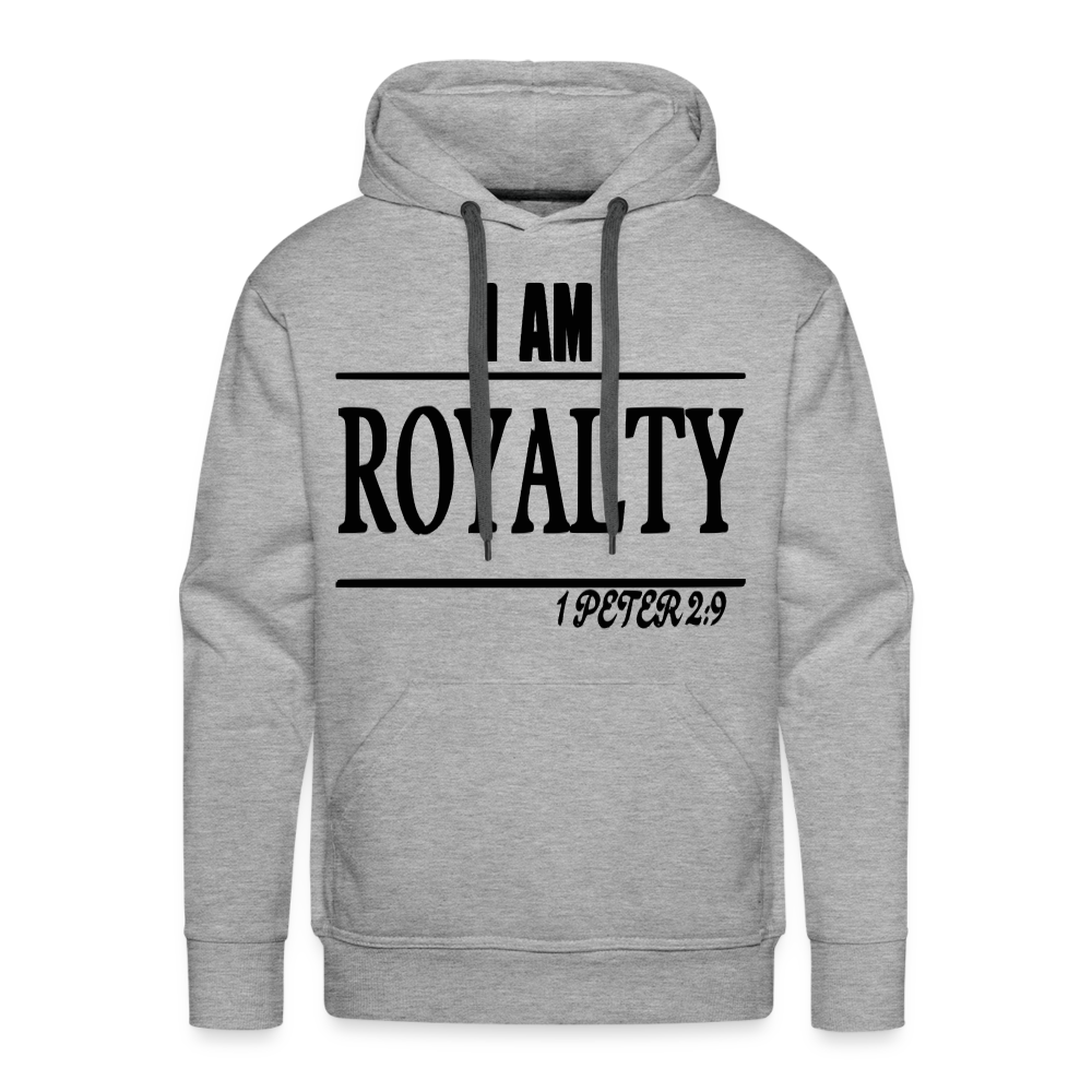 Men’s "I AM ROYALTY" Hoodie - heather grey