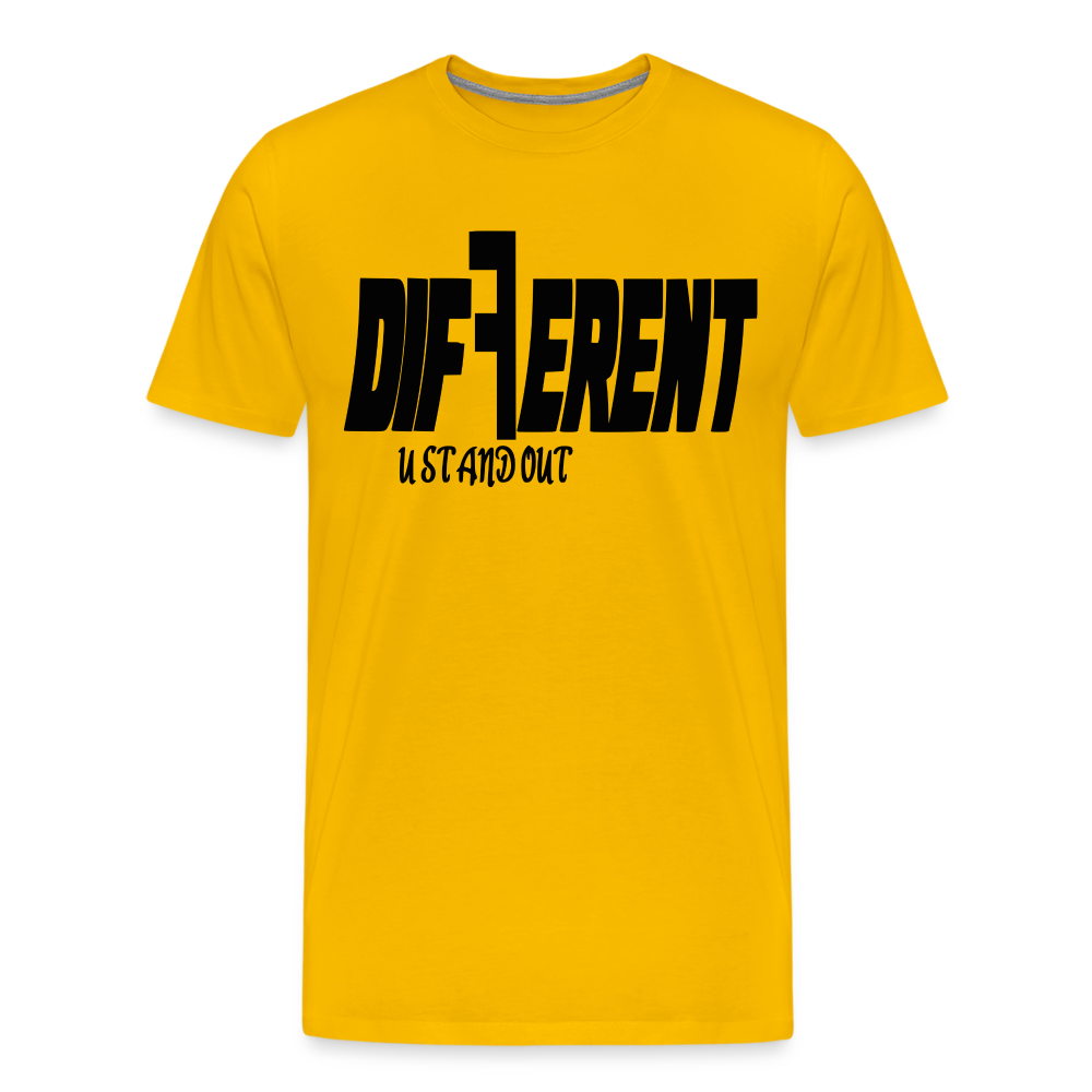 Men's "DIFFERENT" T-Shirt - sun yellow
